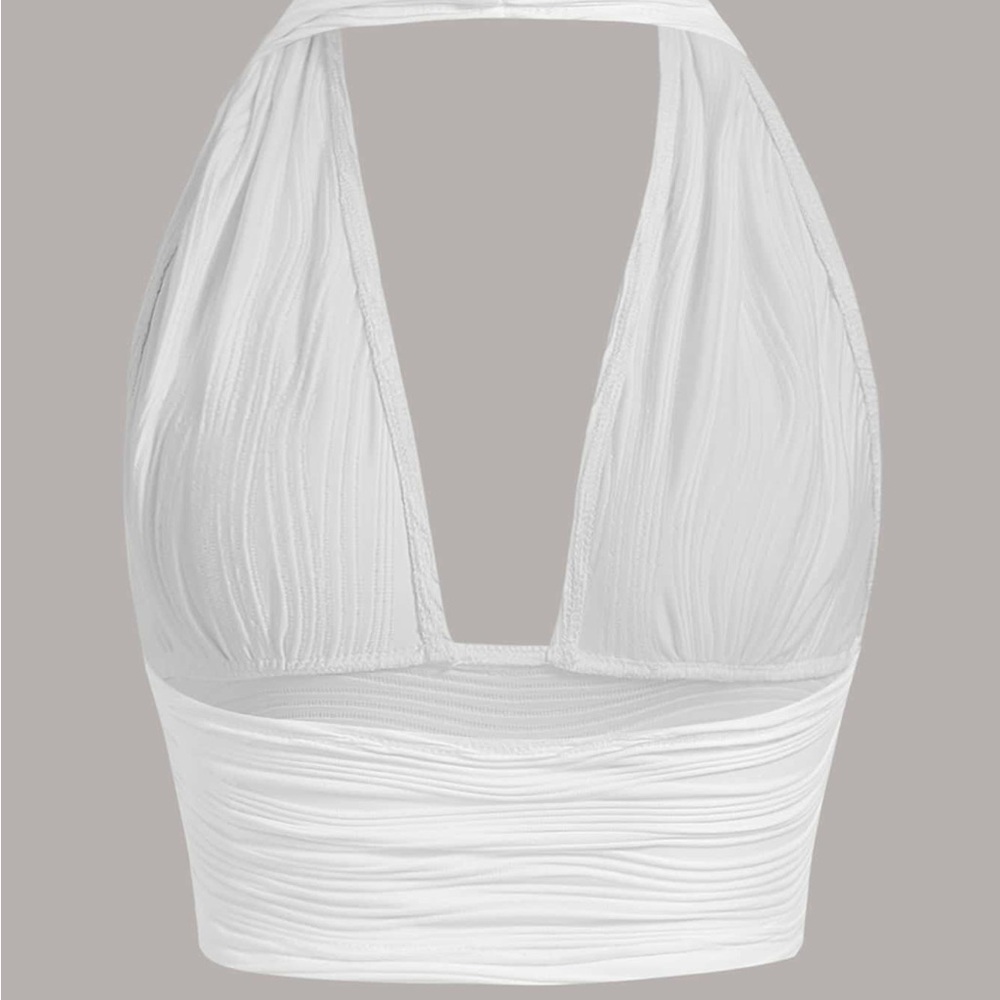 Halter Neck Crop Top - Picture 2 of 5